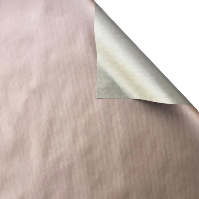 Two-Sided Champagne & Rose Gold Kraft - Gift Wrap - Roll (30" x 5 ft.)
