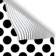 Two-Sided Black & Silver - Gift Wrap - Roll (30" x 5 ft.)