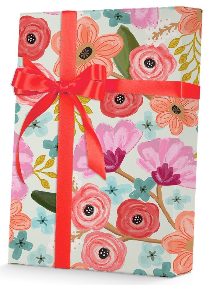Gypsy Floral - Gift Wrap - 1/2 Ream - Gift Wrap Roll (30" x 417 ft.)