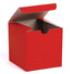 Gloss Holiday Red - 1 Piece Top Tuck Gift Box - 4 x 4 x 4"