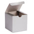 Gloss Silver - 1 Piece Top Tuck Gift Box - 4 x 4 x 4"