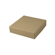 Recycled Natural Kraft Groove - 2 Piece Pop Up Gift Box - 8-1/2 x 8-1/2 x 2" (2 Piece Pop Up Style)