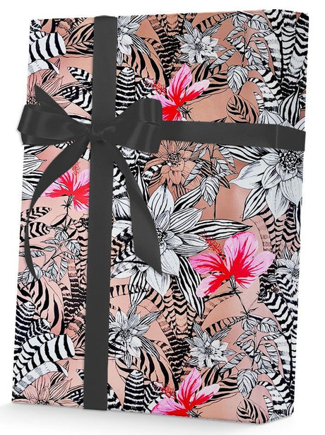 Bromeliad - Gift Wrap - 1/4 Ream - Gift Wrap Roll (30" x 208 ft.)