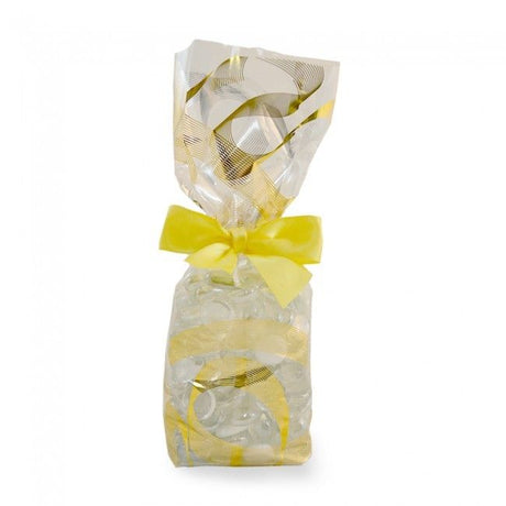 Ribambelle Cafe - Gold - Hard Bottom Candy Bag - 2-5/8 x 1-7/8 x 10-1/4"