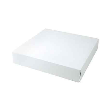 Gloss White - 2 Piece Pop Up Gift Box - 14 x 14 x 3" (2 Piece Pop Up Style)