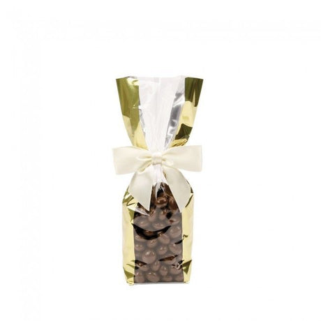 Wide Band Gold - Hard Bottom Candy Bag - 2-1/8 x 1-3/4 x 8-1/2"