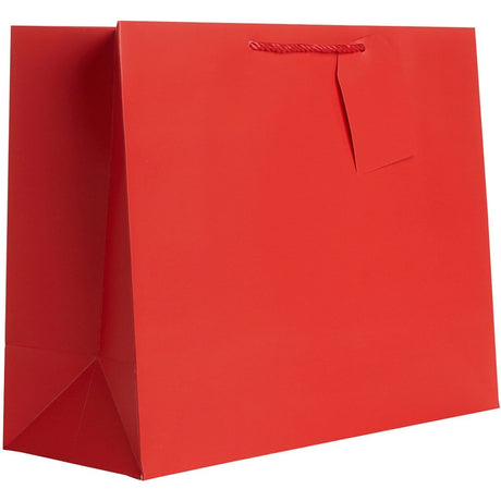 Matte Red - Gift Bag w/Tag - 17-1/2 x 7 x 14"