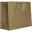 Matte Metallic Gold - Gift Bag w/Tag - 17-1/2 x 7 x 14"
