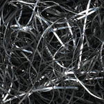 Black/Silver - Very Fine Cut Basket Shred - 40 lb Box
