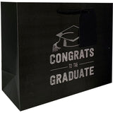 Grad Black - Gift Bag - 12-1/2 x 5 x 10"