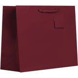Matte Burgundy - Gift Bag w/Tag - 12-1/2 x 5 x 10"