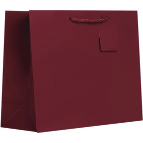 Matte Burgundy - Gift Bag w/Tag - 12-1/2 x 5 x 10"