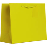 Matte Yellow - Gift Bag w/Tag - 12-1/2 x 5 x 10"