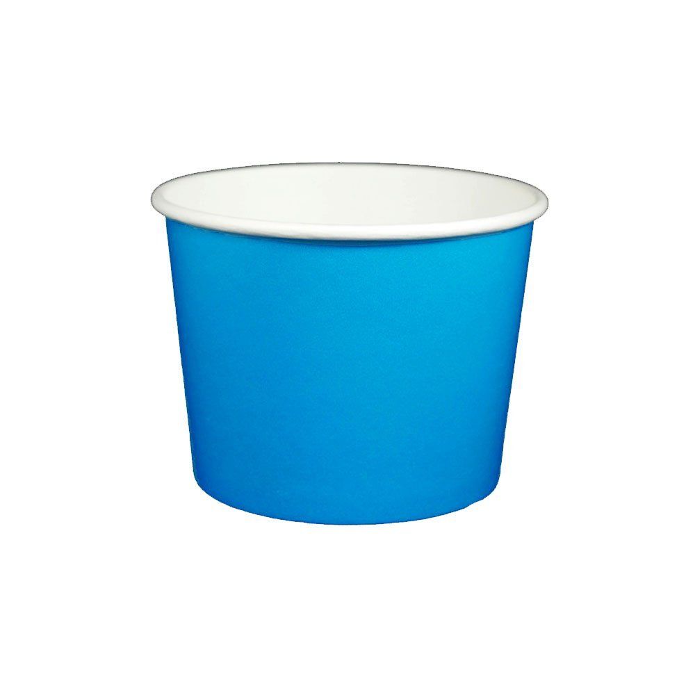 Solid Blue - Ice Cream Cup - (5 oz) 3-3/8" Dia x 2" H