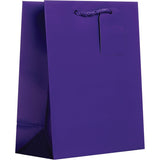 Matte Purple - Gift Bag w/Tag - 8 x 4 x 10"