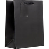 Matte Black - Gift Bag w/Tag - 8 x 4 x 10"
