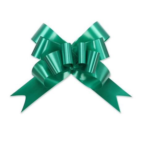 Emerald - Bow Magic Pull Bow Butterfly - 2" (Dia) w/ 19" Band Ribbon