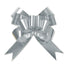 Silver - Bow Magic Pull Bow Glitter Butterfly - 4" Dia. w/ 38" Band Ribbon