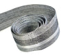 Black / Metallic Silver - Brilliance (Wired Edge) Ribbon - 1-1/2" x 50 Yards