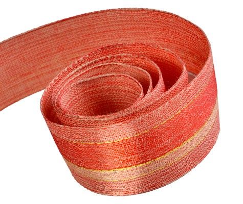 Red / Metallic Gold - Brilliance (Wired Edge) Ribbon - 1-1/2" x 50 Yards
