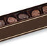 Brown/Cream - Long Rectangle Set Up Candy Box - (6 Pc.) 9-1/2 x 1-1/2 x 1-1/4"