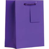 Matte Purple - Gift Bag w/Tag - 6 x 3 x 7-1/2"