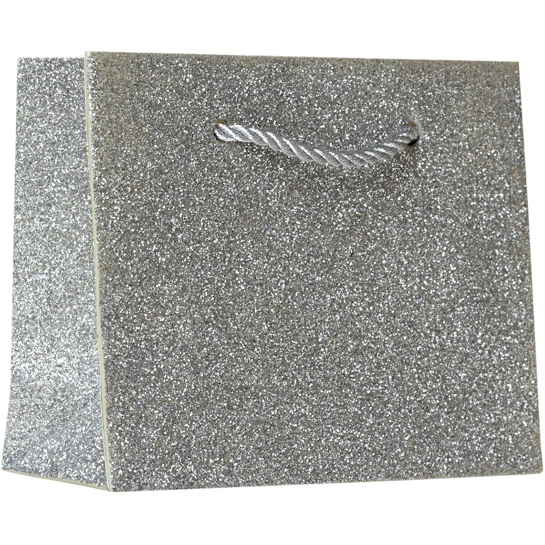 Silver Sparkle - Gift Bag - 5 x 2 x 4"