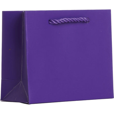 Matte Purple - Gift Bag w/Tag - 5 x 2 x 4"