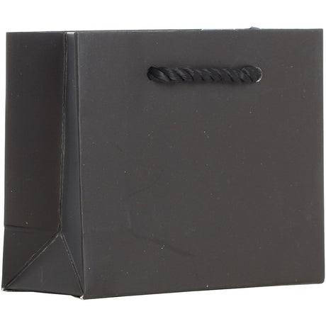 Matte Black - Gift Bag w/Tag - 5 x 2 x 4"