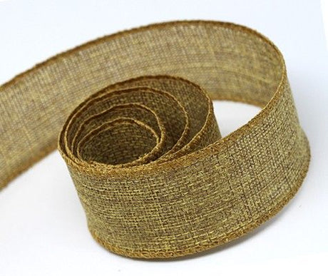 Natural - Burlap Ribbon - 1-1/2" x 50 Yards
