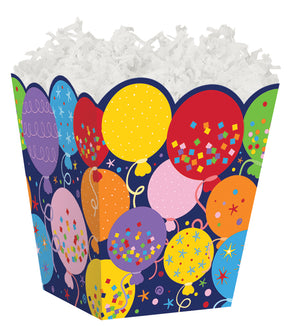 Balloons & Confetti - Sweet Treat Boxes - 4 x 4 x 4-1/2"