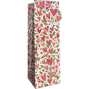 Love Grows - Wine Bag - 4-1/2 x 4-1/2 x 14"