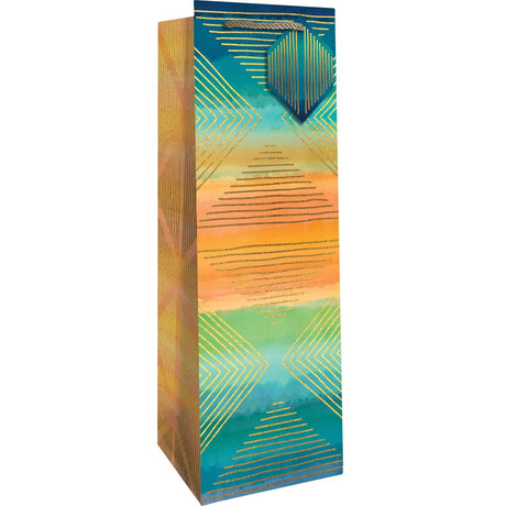 Modern Ombre - Wine Bag - 4-1/2 x 4-1/2 x 14"