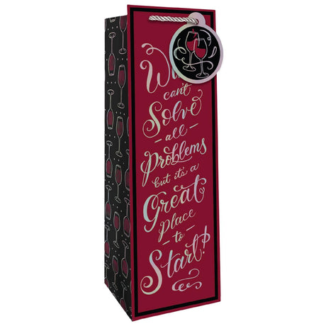Problem Solver - Wine Bag - 4-1/2 x 4-1/2 x 14"