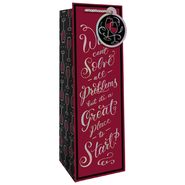 Problem Solver - Wine Bag - 4-1/2 x 4-1/2 x 14"