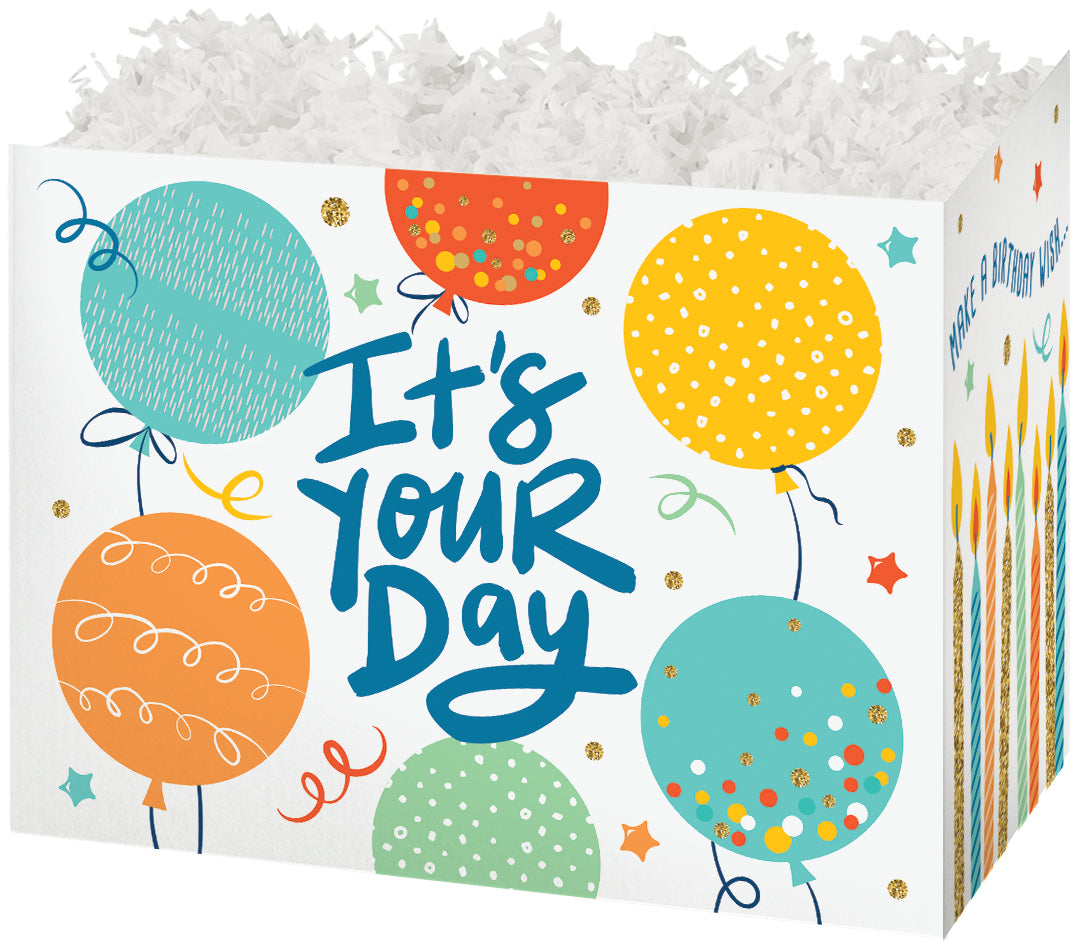 Birthday Celebration - Basket Box - 10-1/4 x 6 x 7-1/2"