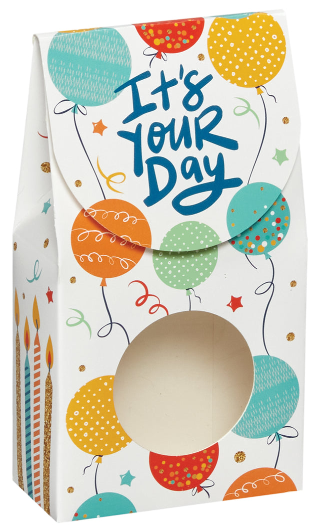 Birthday Celebration - Window Candy Box - 3-1/2 x 1-3/4 x 6-1/2"