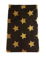 Black Gold Stars Poly Mailers Size 10x13 Colorful Shipping Bags