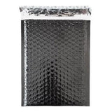 Black Metallic Bubble Mailers Size 6.5x10 Padded Envelopes
