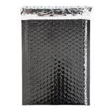 Black Metallic Bubble Mailers Size 6.5x10 Padded Envelopes