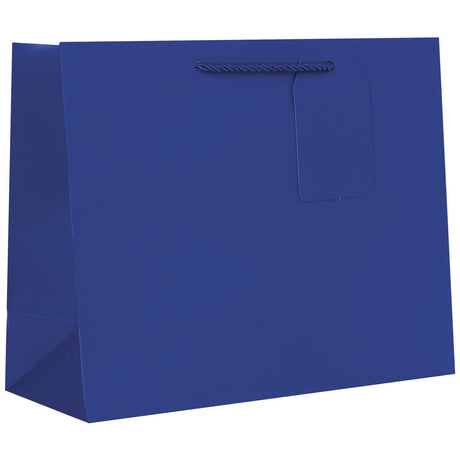 Matte Royal - Gift Bag w/Tag - 12-1/2 x 5 x 10"
