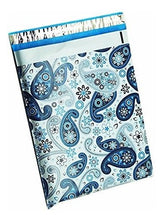 Blue Paisley Poly Mailers Size 6x9 Shipping Bags
