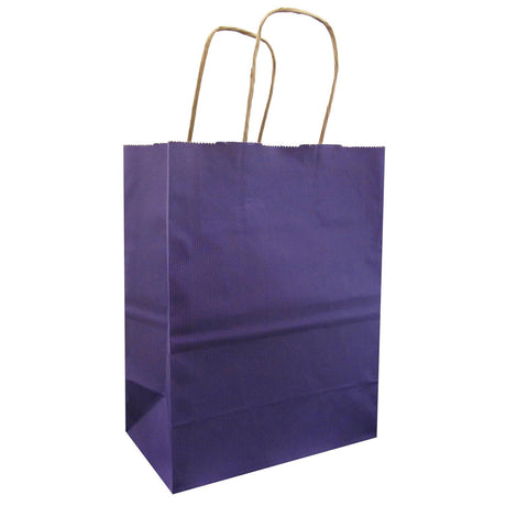 Purple - Gift Bag - 8 x 4-3/4 x 10-1/2"