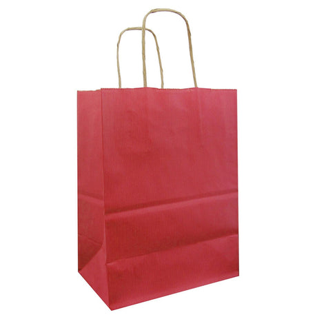 Red - Gift Bag - 8 x 4-3/4 x 10-1/2"