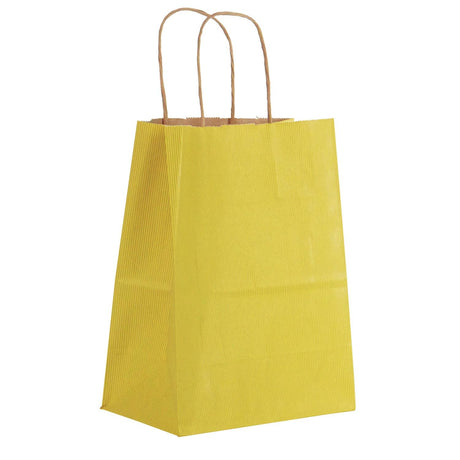 Yellow - Gift Bag - 8 x 4-3/4 x 10-1/2"