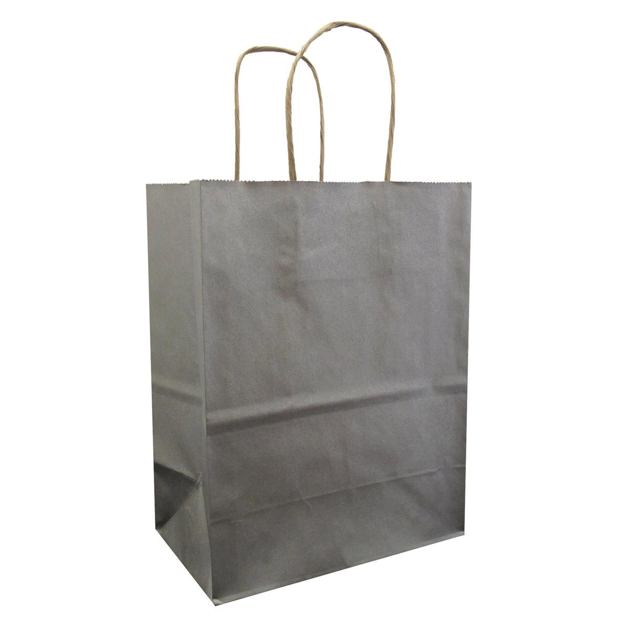 Metallic Silver - Gift Bag - 8 x 4-3/4 x 10-1/2"