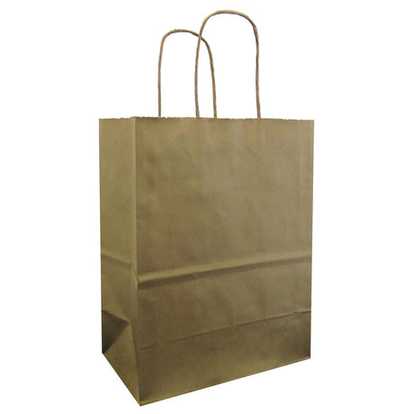 Metallic Gold - Gift Bag - 8 x 4-3/4 x 10-1/2"