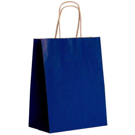 Navy - Gift Bag - 8 x 4-3/4 x 10-1/2"