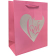 Love Heart - Gift Bag - 8 x 4 x 10"