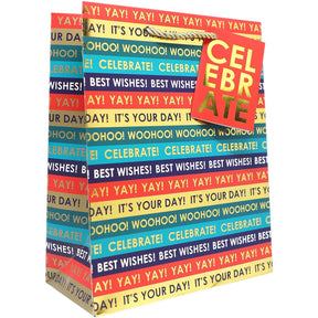 Celebration Time - Gift Bag - 8 x 4 x 10"
